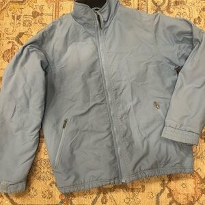 L.L. Bean Light Blue Fleece Lined Jacket